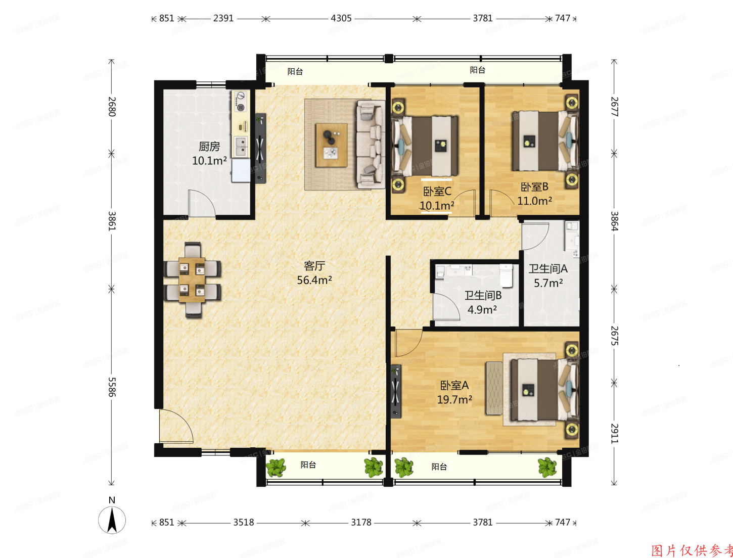 海淀区 联慧路99号院1号楼B单元B1602号（海云轩公寓）