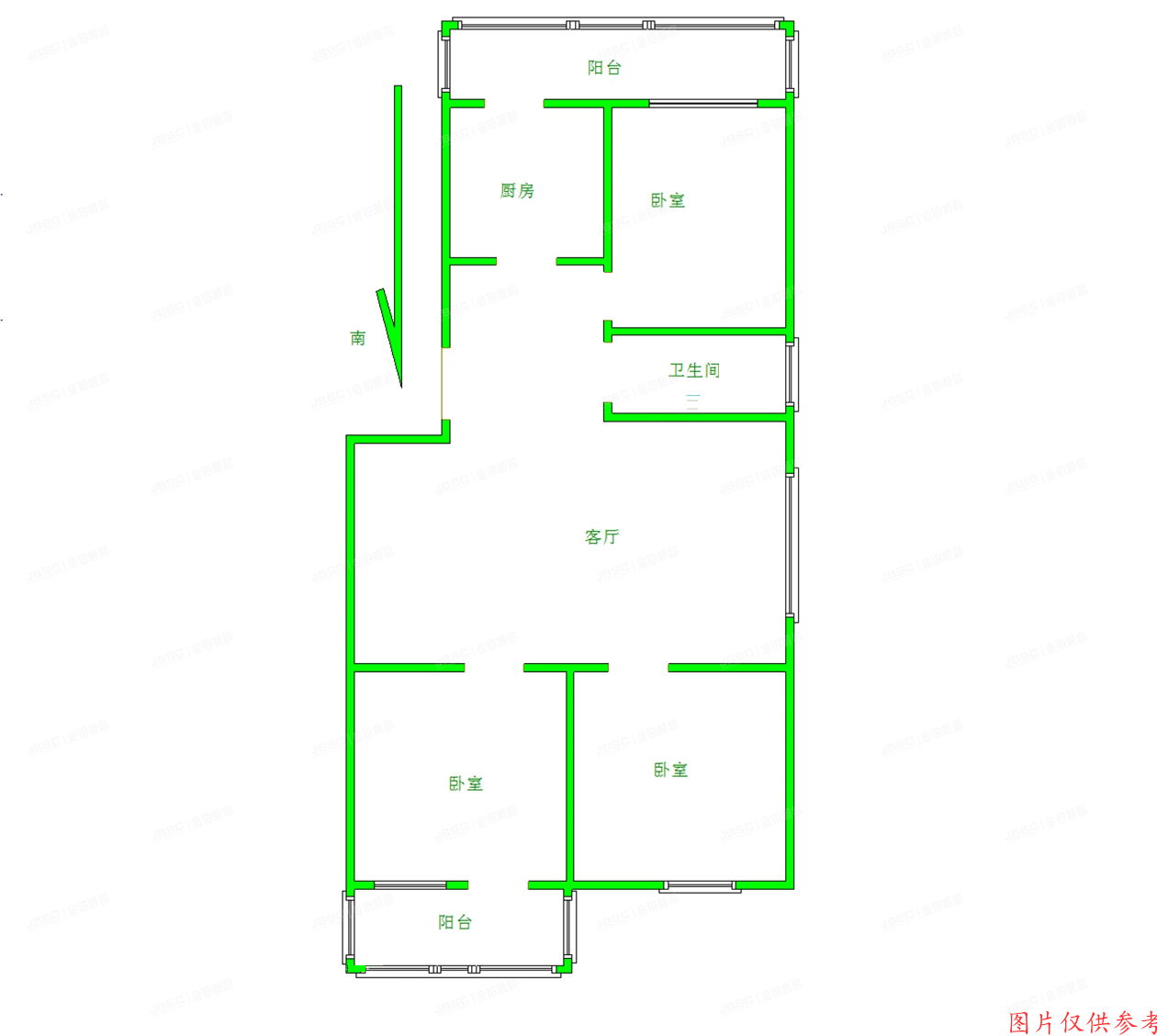 怀柔区 于家园一区17号楼3层1单元301