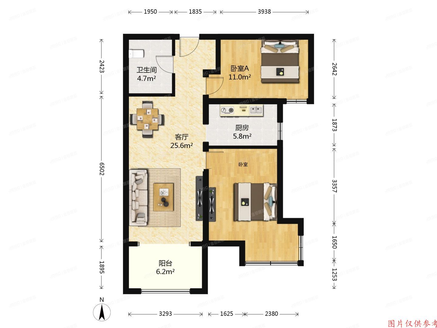 大兴区 枣园东巷3号院3号楼23层1单元2303（红木林南区）
