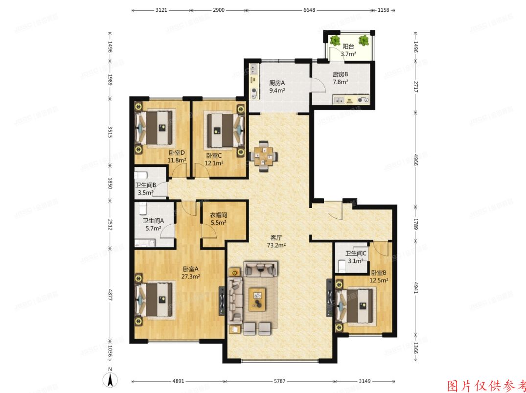 丰台区 丰葆路98号院二区24号楼18层2单元1801（中海九号公馆）
