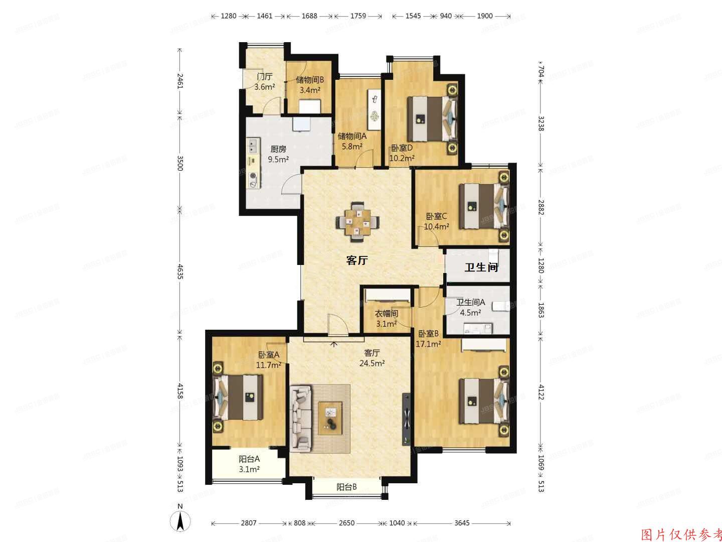 通州区 杨庄北里6号楼8层3单元801号（天时名苑）