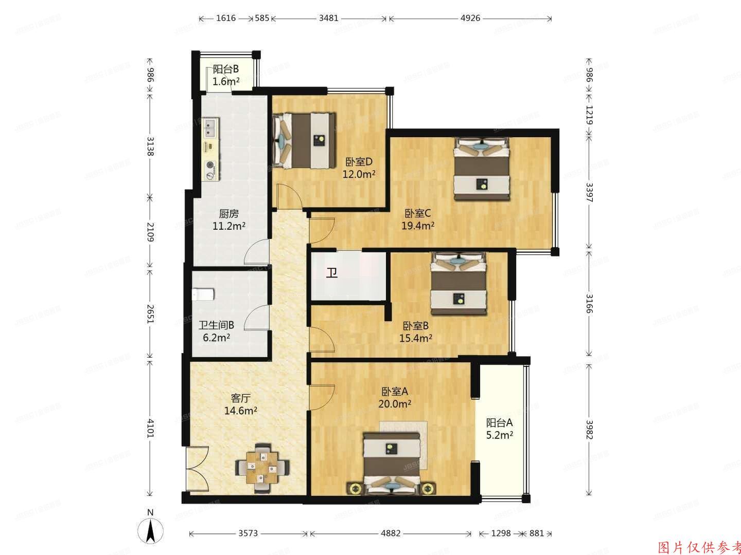 朝阳区 北苑路172号院15号楼5层501（欧陆经典万兴园）
