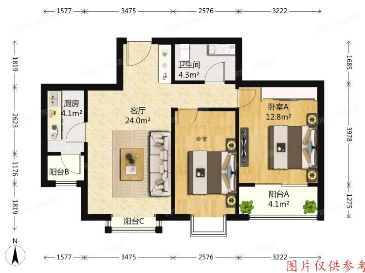 房山区 加州水郡181号8层803