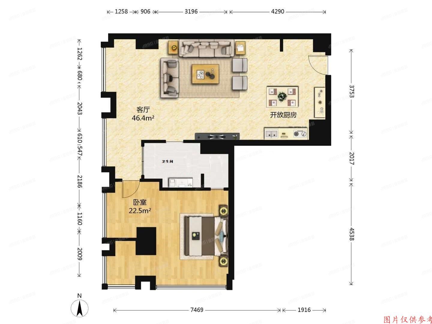 朝阳区 建华南路6号院3号楼8层923号（地杰长安驿）公寓