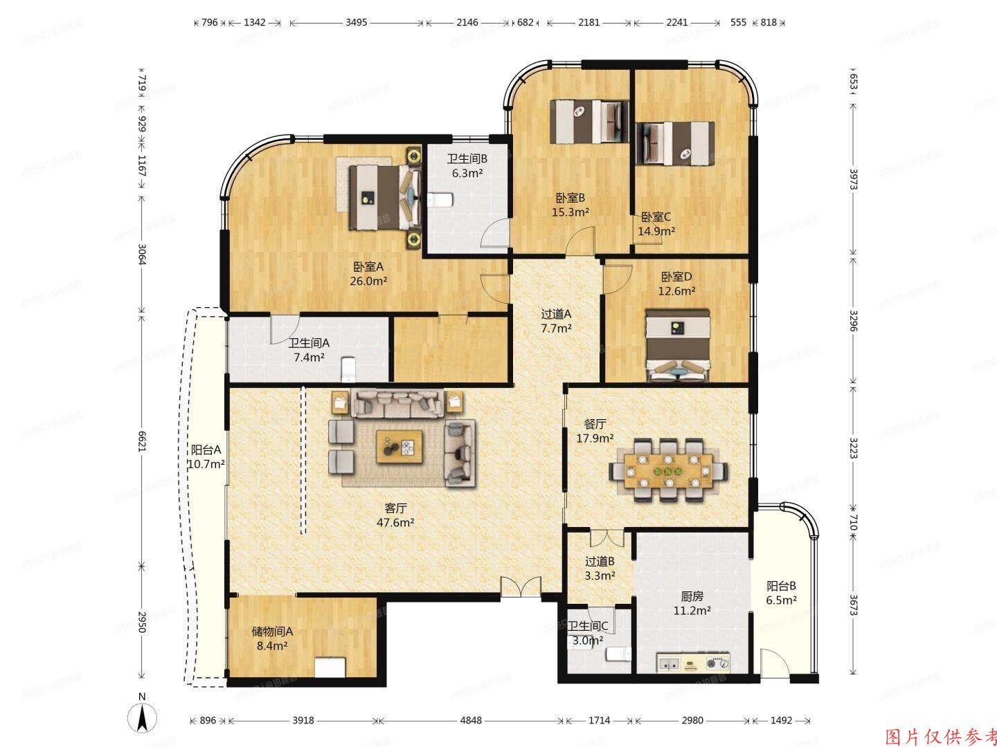 海淀区 紫竹院路81号院1号楼1001A+车位（紫云轩10号名邸）