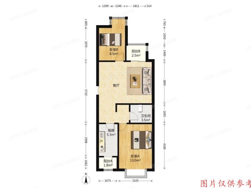 房山区-长阳镇 嘉州水郡137号3单元103号