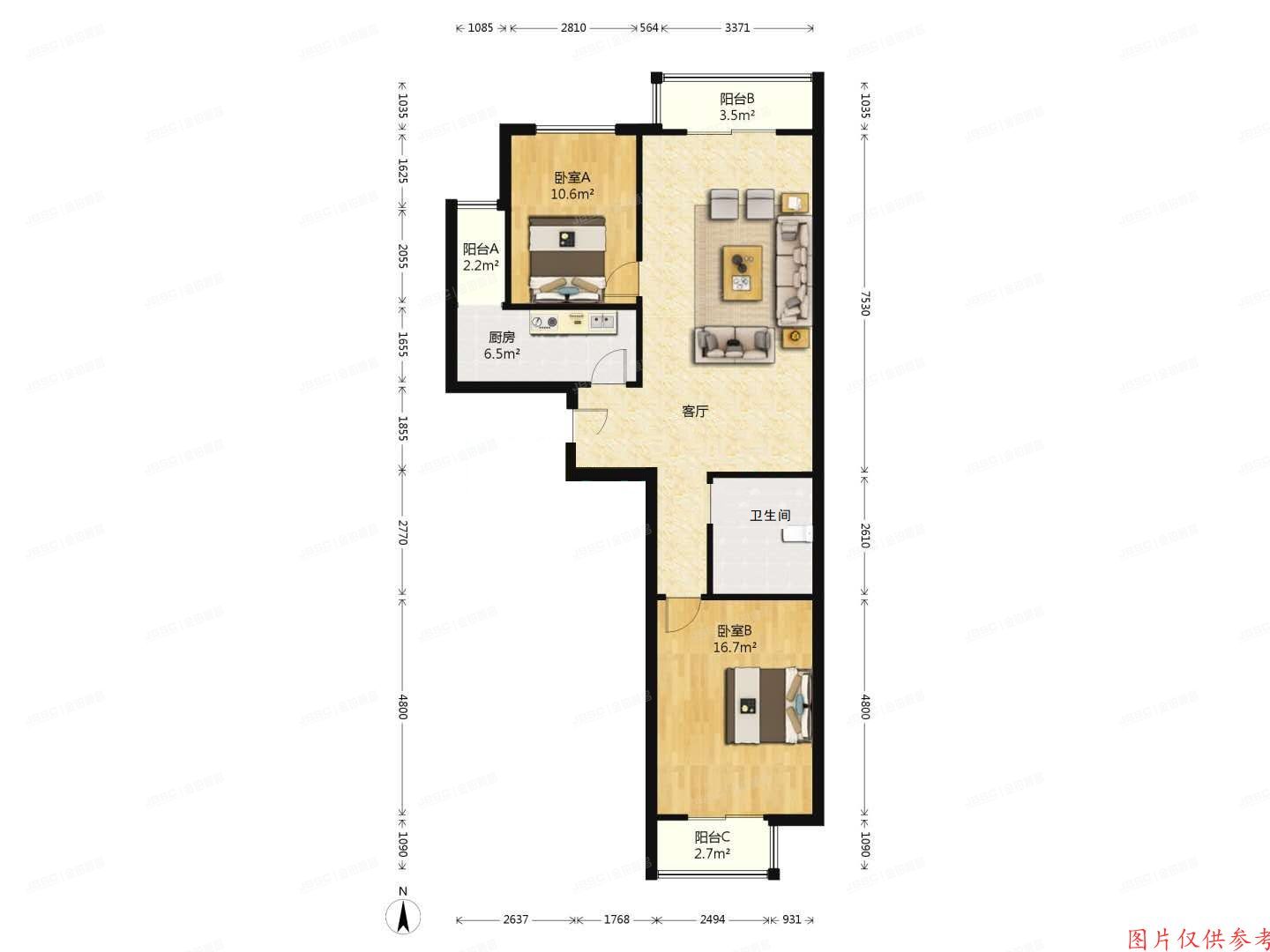昌平区 昌平路380号院19号楼4层2单元401号（新龙城1期）