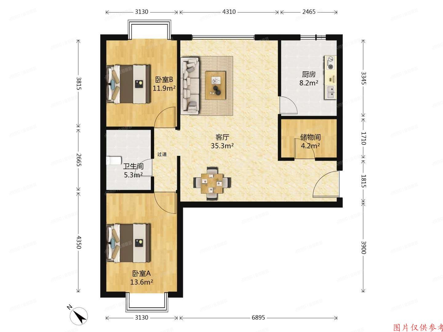 朝阳区 阜荣街8号院3号楼6层4单元701（朝庭公寓）