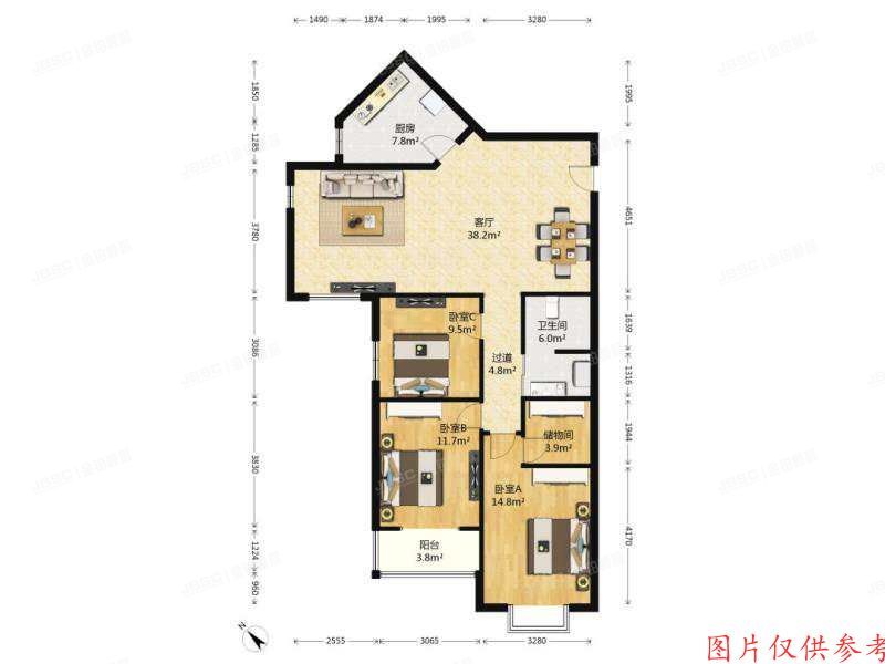 海淀区 蓝靛厂时雨园8号楼15层18C室