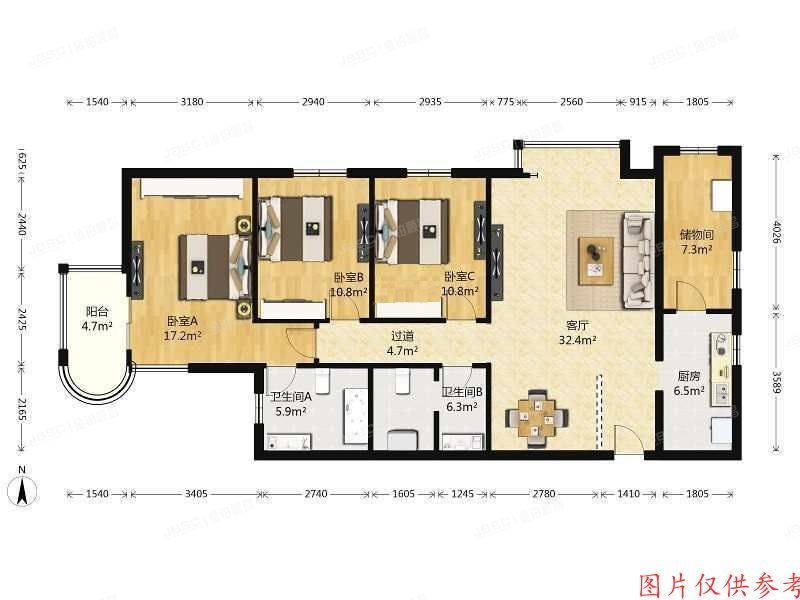 海淀区 泉宗路2号万柳光大家园5号楼16层1968室（1668）