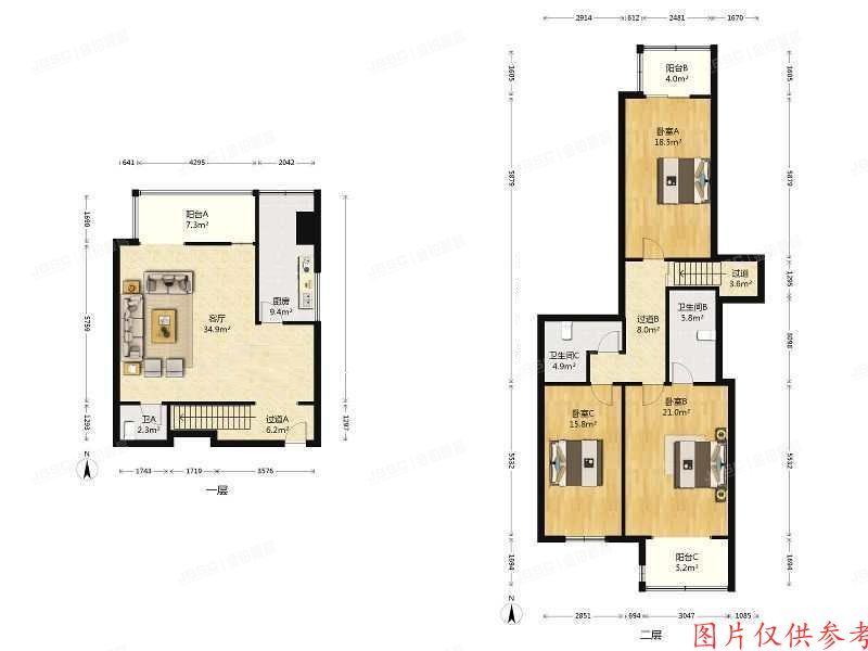 海淀区 半壁街南路8号院1号楼6层615（汇景阁公寓）