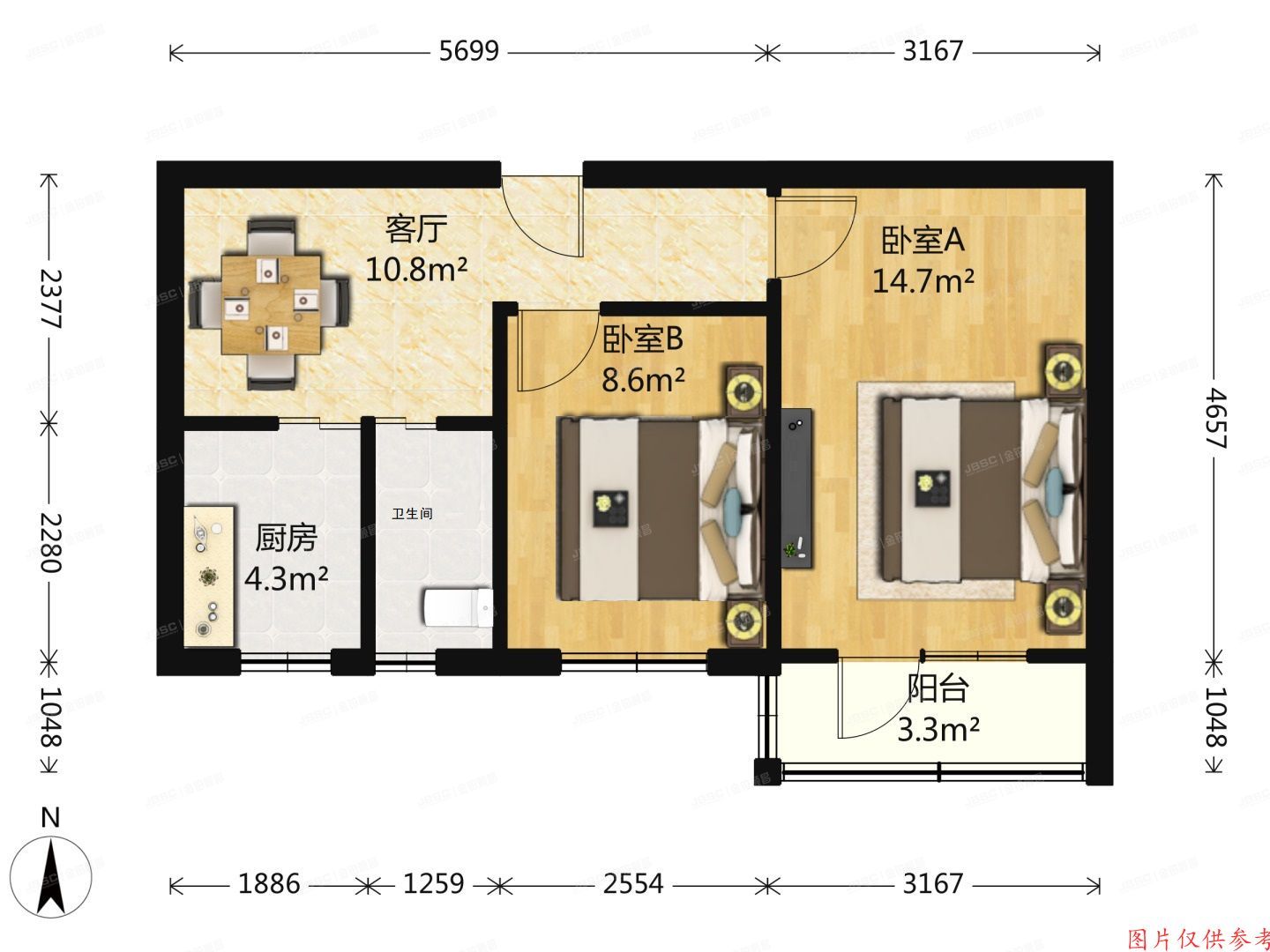 丰台区 马公庄9号楼3单元502号（马公庄社区）