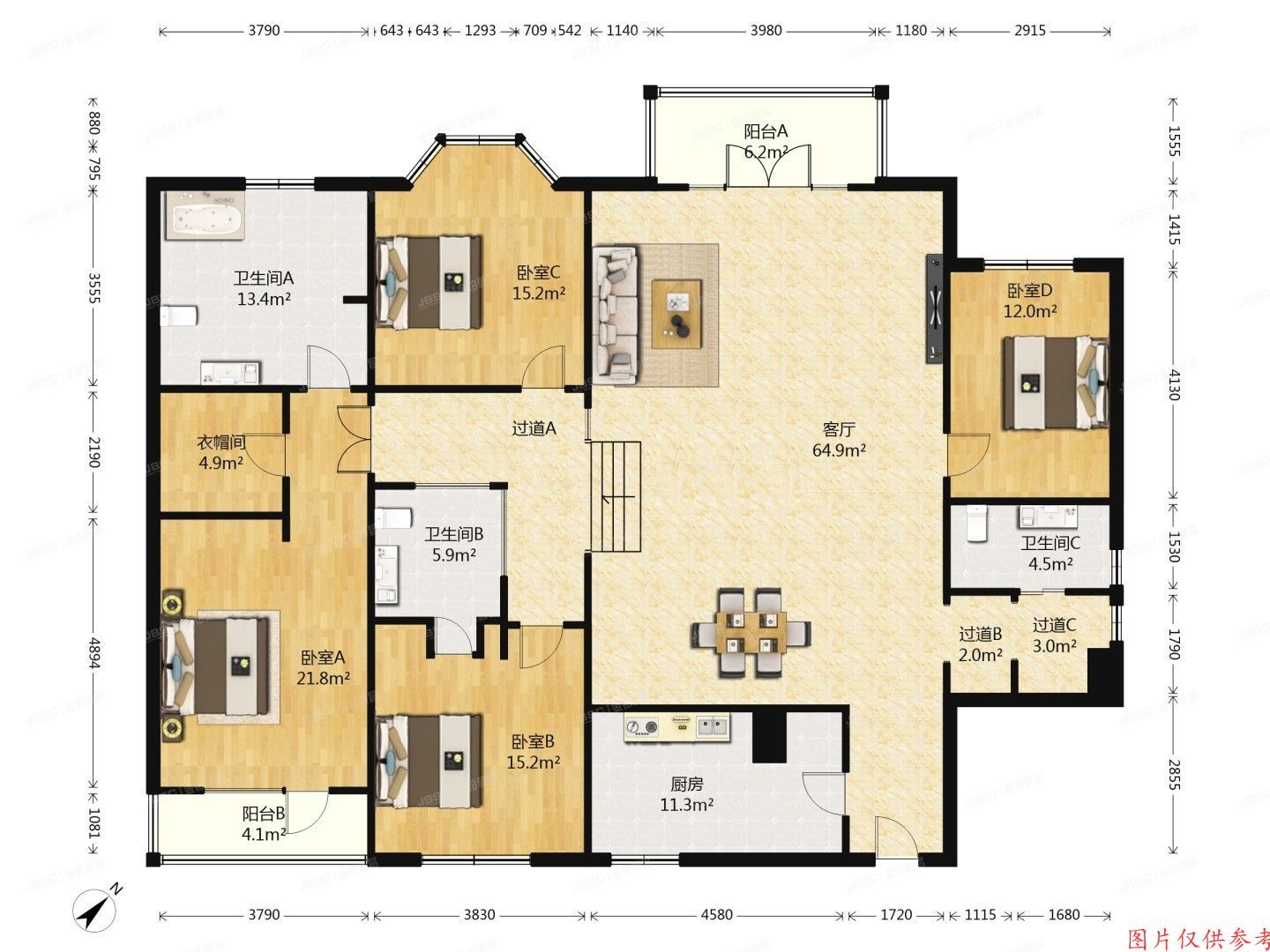 朝阳区 霄云路甲32号28层A2805（嘉和丽园）