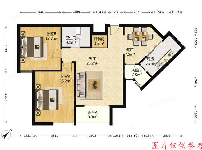 丰台区 星河苑1号院14号楼10层1007