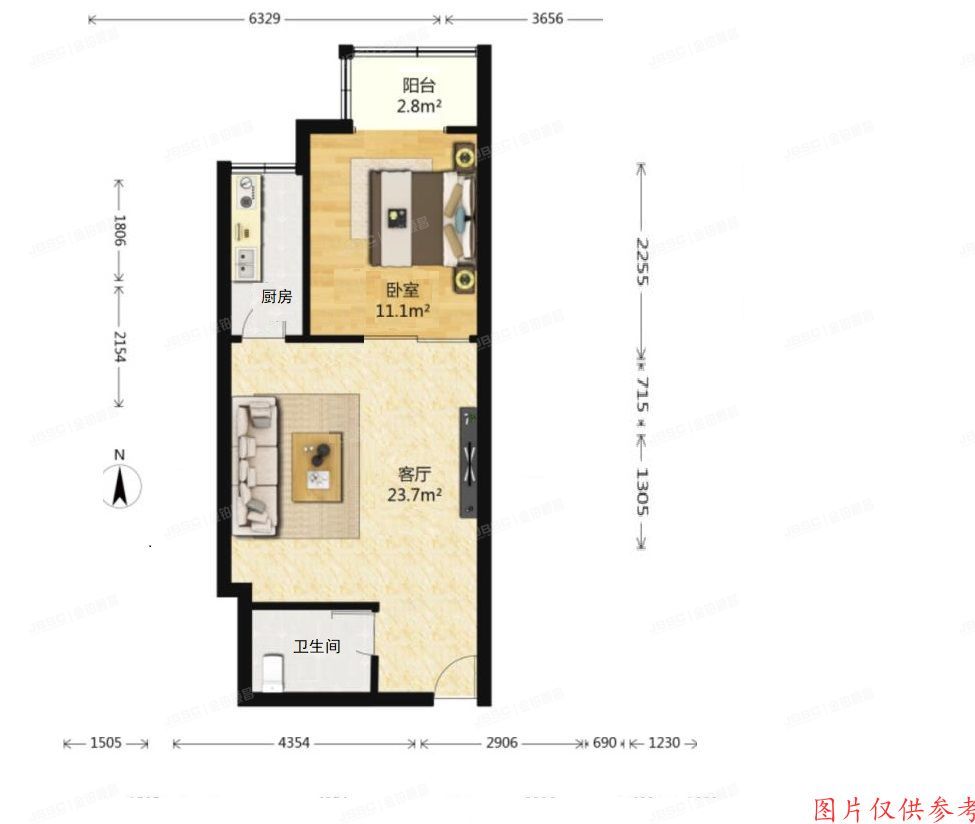 丰台区 百强大道6号院6号楼313号（宝隆公寓）