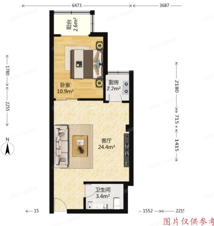 丰台区 百强大道6号院6号楼315号（宝隆公寓）