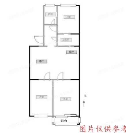 房山区 福胜胡同4号楼3单元402（仓房小区）