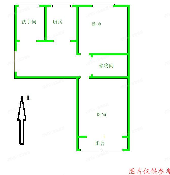 房山区-燕山 迎风六里17号楼4单元601号 房改房
