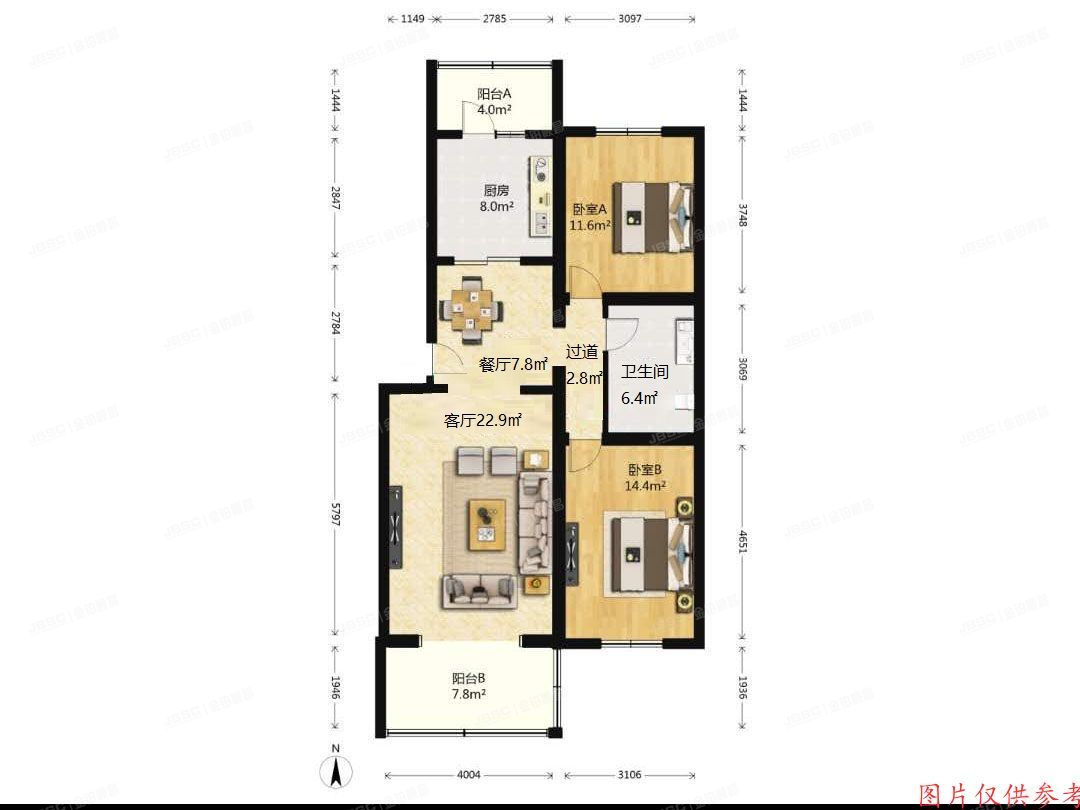 大兴区-黄村镇 枣园小区47号楼6单元301