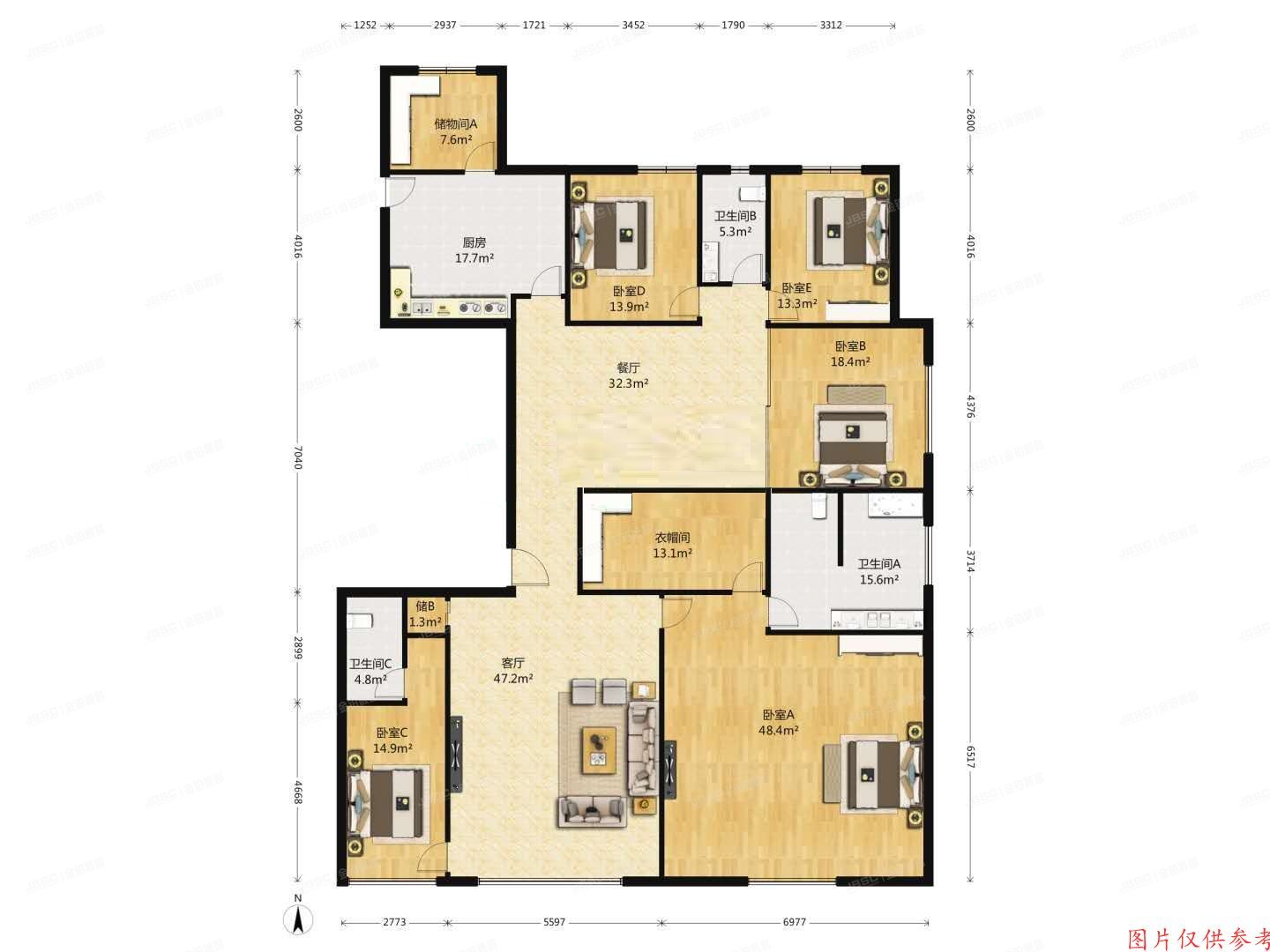 朝阳区 百子湾南二路66号院8号楼16层1单元1901（金茂府）