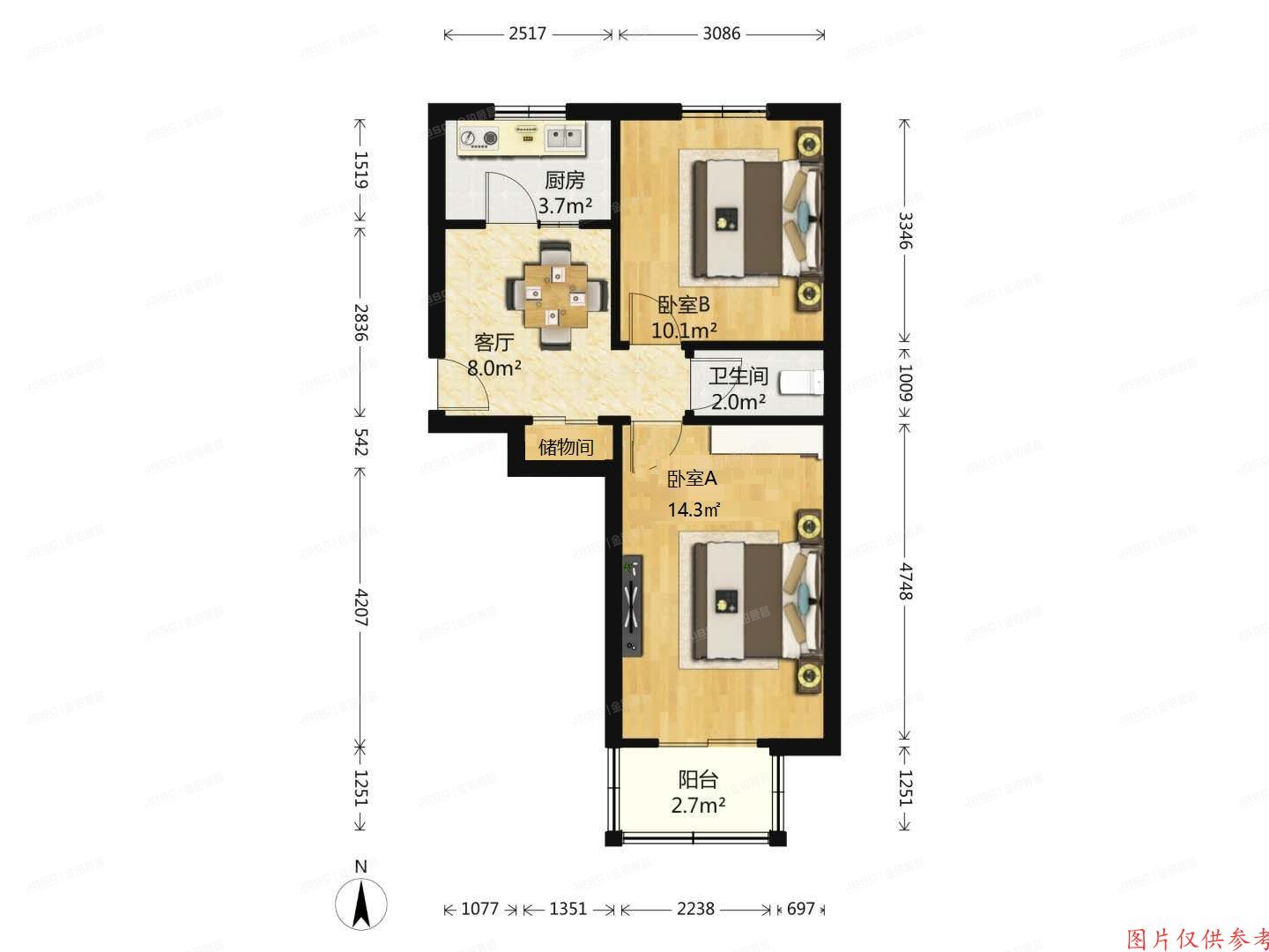 丰台区 马家堡路33号院2号楼3层1单元109
