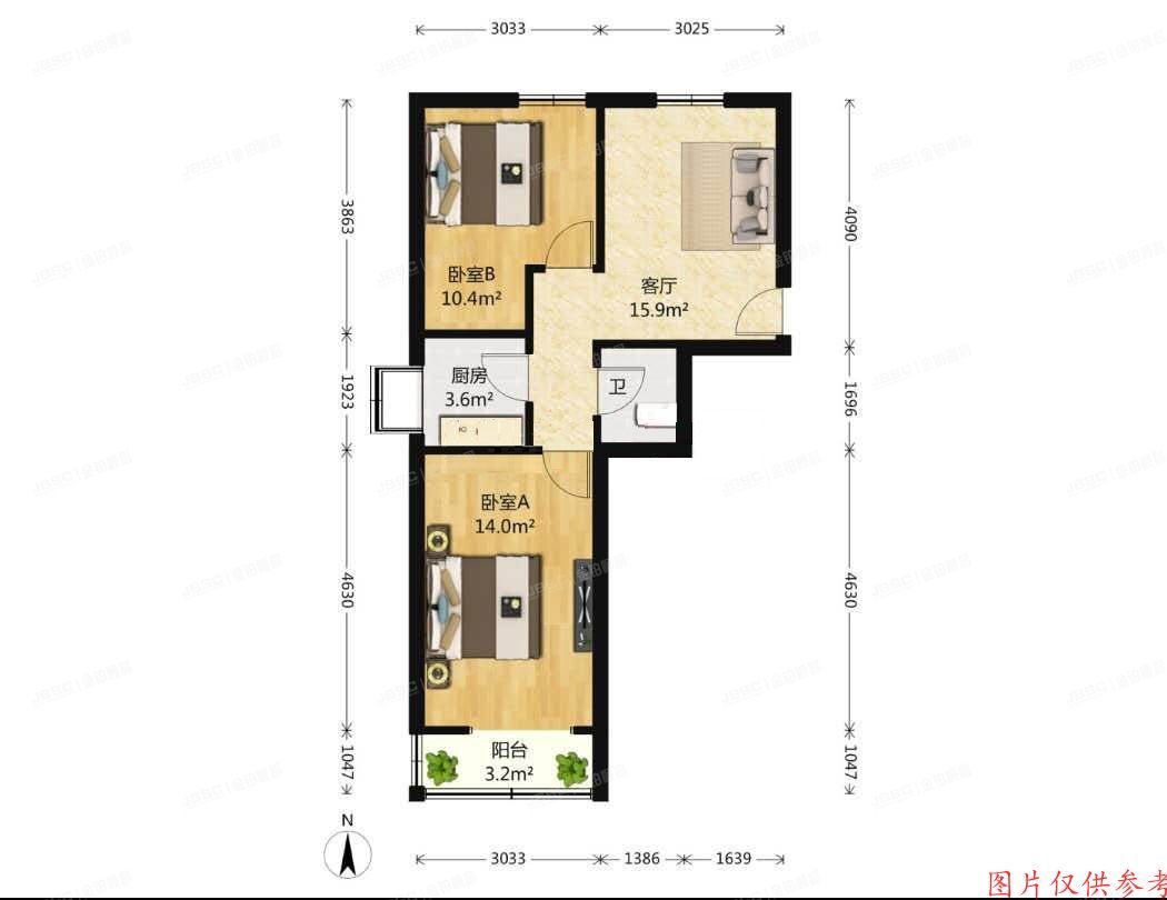 丰台区 北大街南里7号楼1层1单元1号 房改房