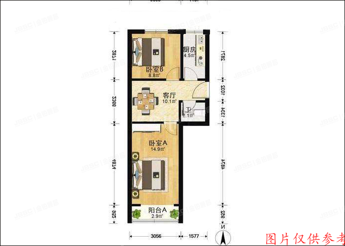 朝阳区 曙光西里16号楼4单元103