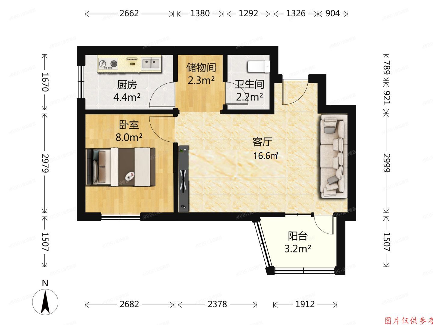 西城区 平原里16号楼2层⑨-2-201