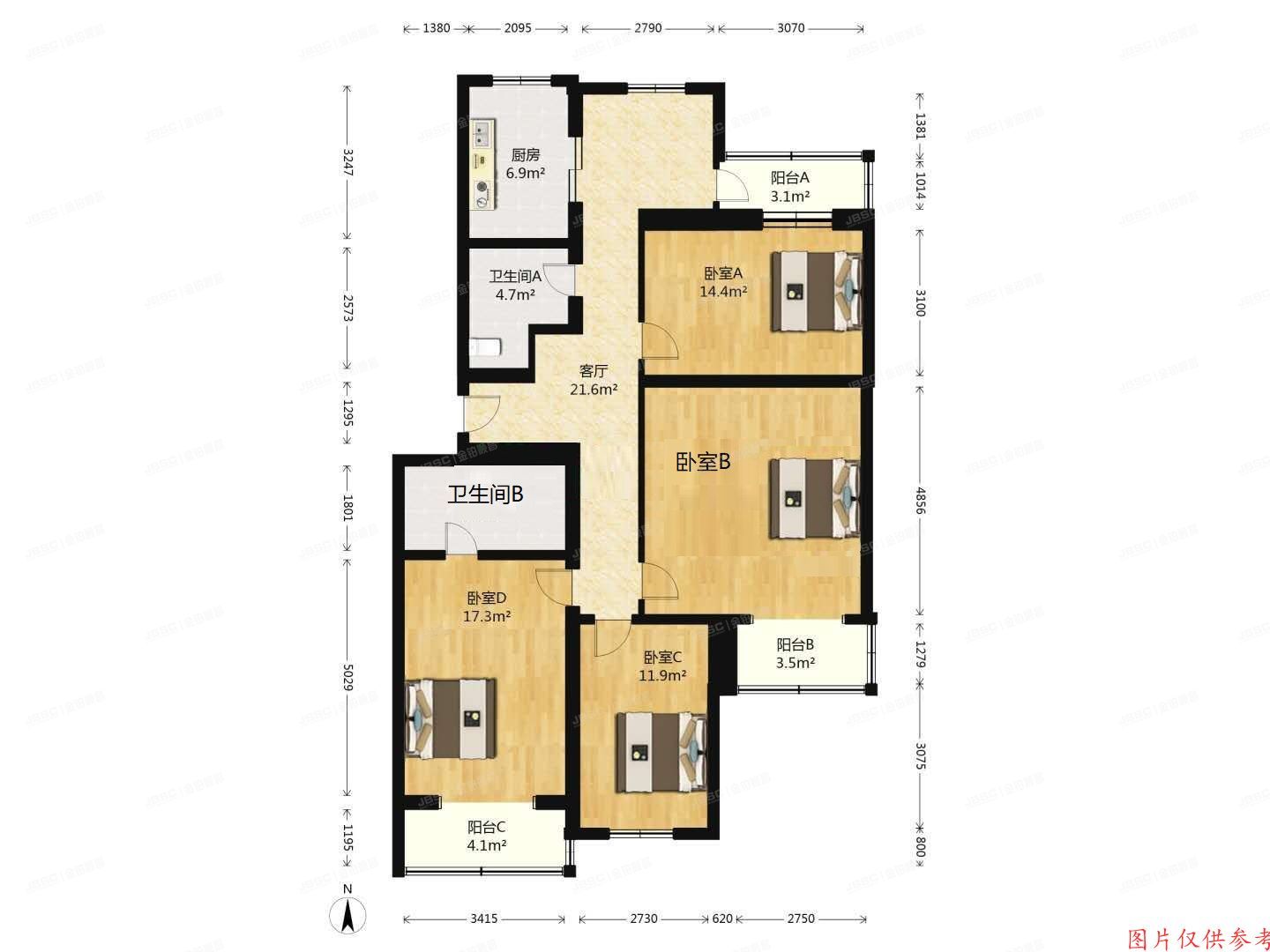 昌平区 福地家园1号楼3单元101号