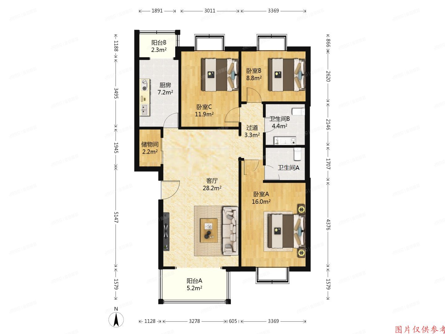 通州区 潞苑南大街185号院32号楼4层1-142号（新潮嘉园）