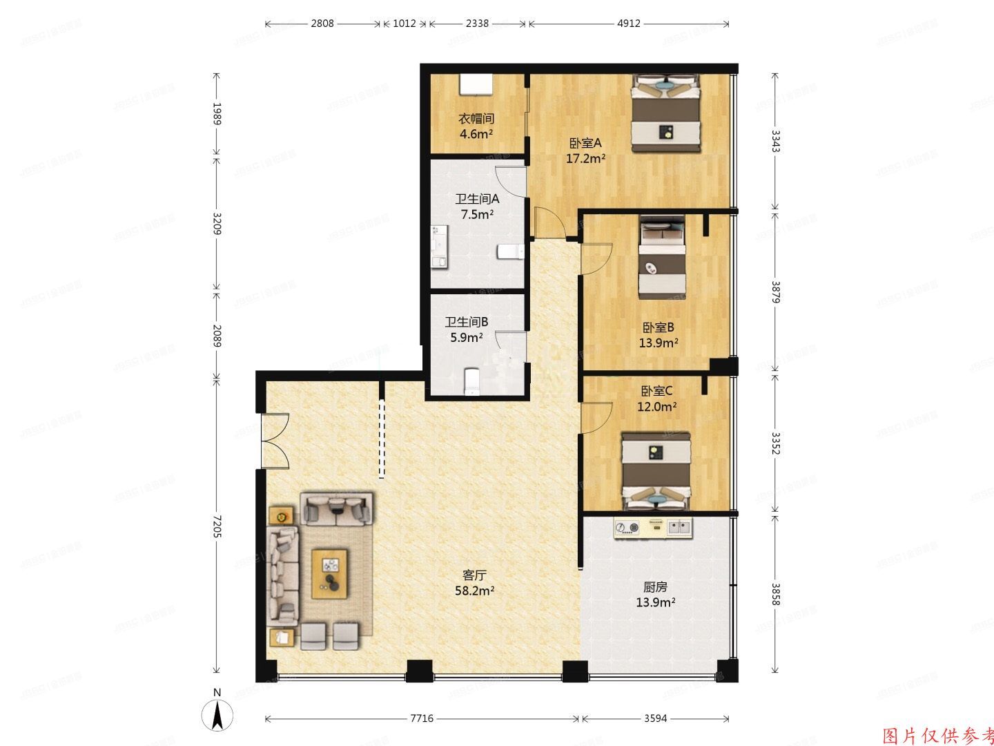 朝阳区 东三环中路39号院10号楼17层2001（建外SOHO）