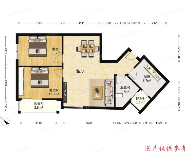 朝阳区-垡头 翠成馨园212号楼6层607