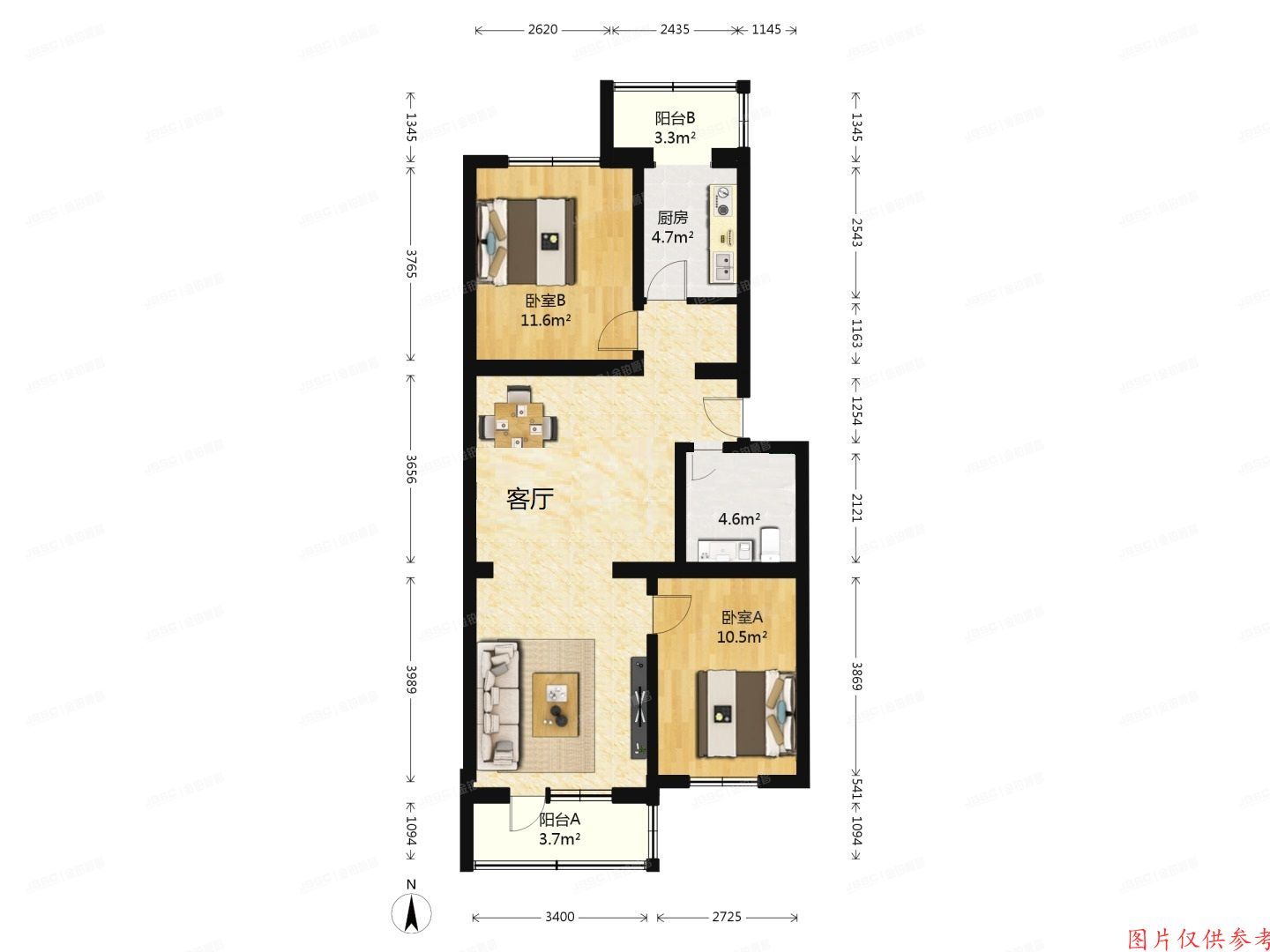 通州区 梨园西里6号楼2层422号（梨花园）