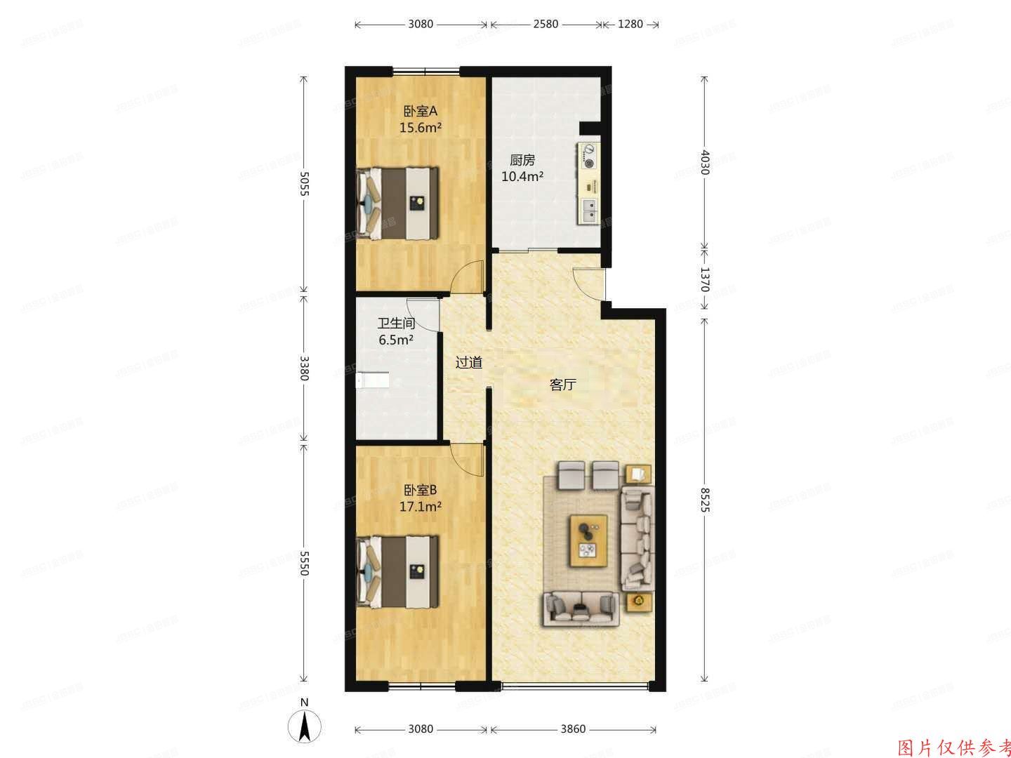 昌平区-北七家镇 天通东苑三区53号楼4层5单元2号