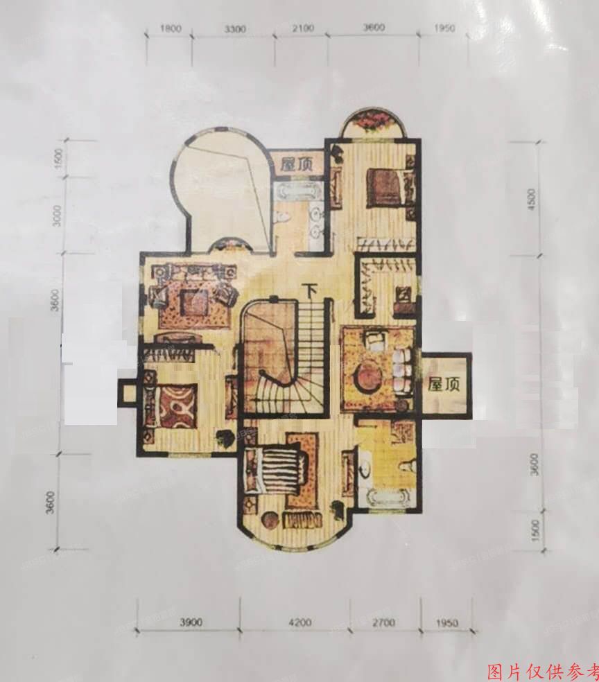 海淀区 冷泉林语山庄一区4号楼-1至2层02号（西山林语）别墅
