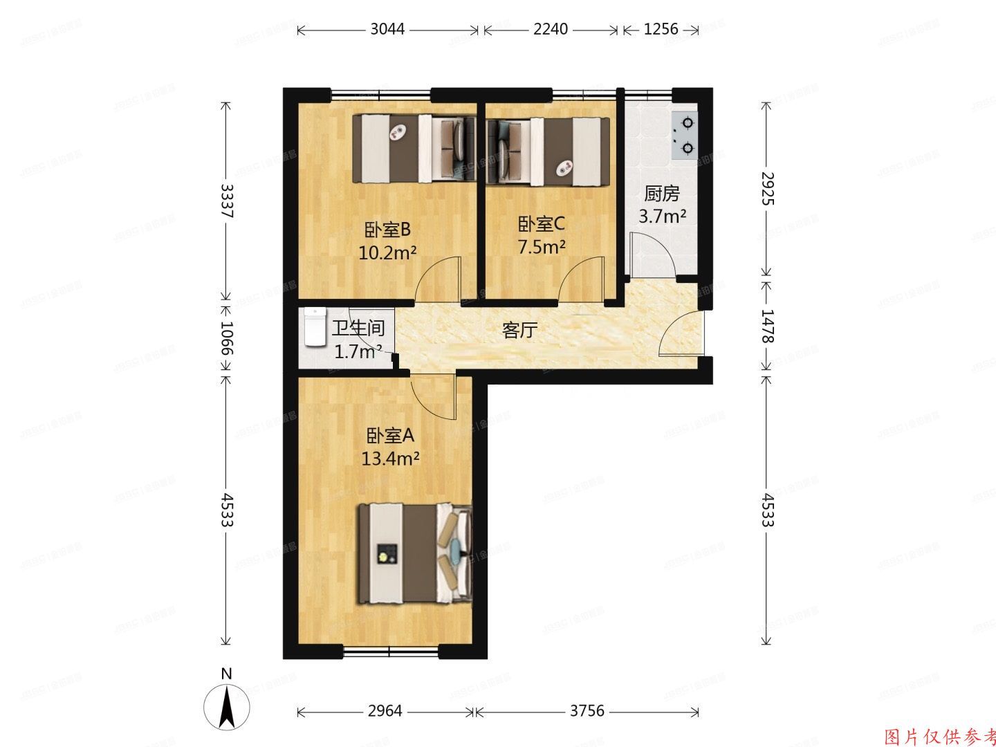 朝阳区 光辉里2号楼1单元103号
