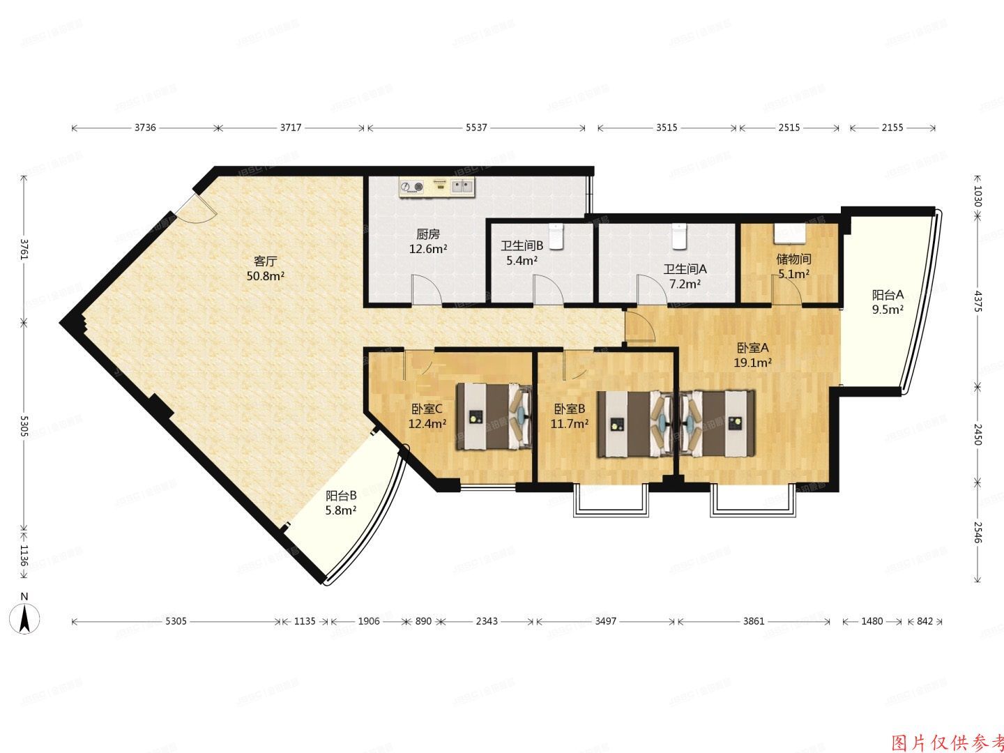 朝阳区 小庄6号院3号楼21层25C（纽约豪园）公寓