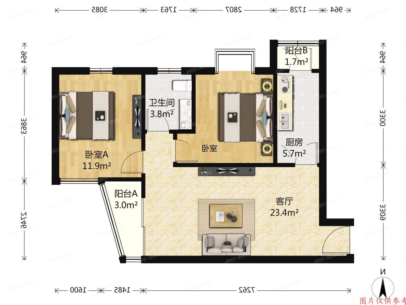 朝阳区 金蝉南里6号楼5层509