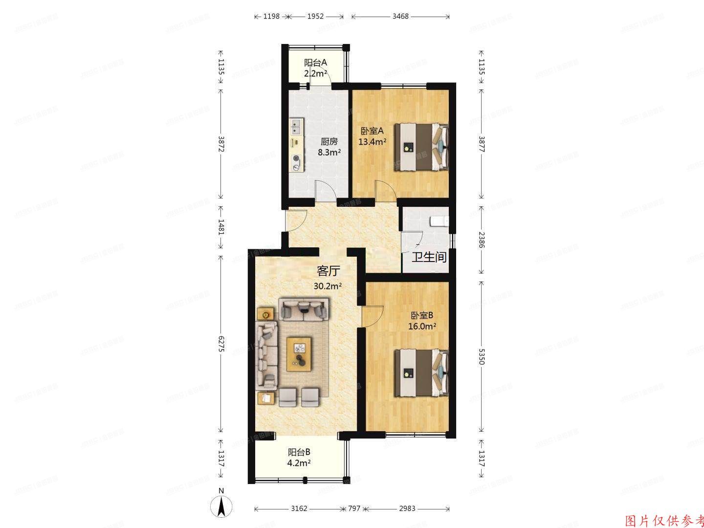 昌平区-回龙观镇 龙跃苑东四区14号楼2单元101号