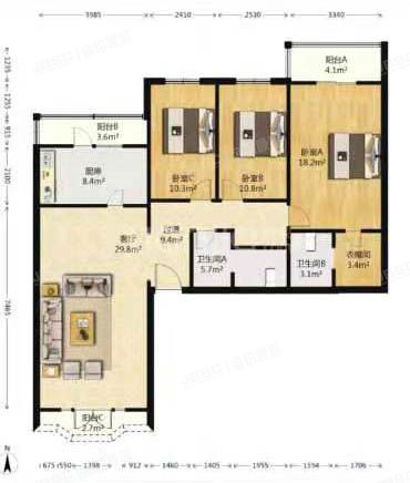 朝阳区 安慧北里逸园2号楼12层4单元1204（阳光新干线）