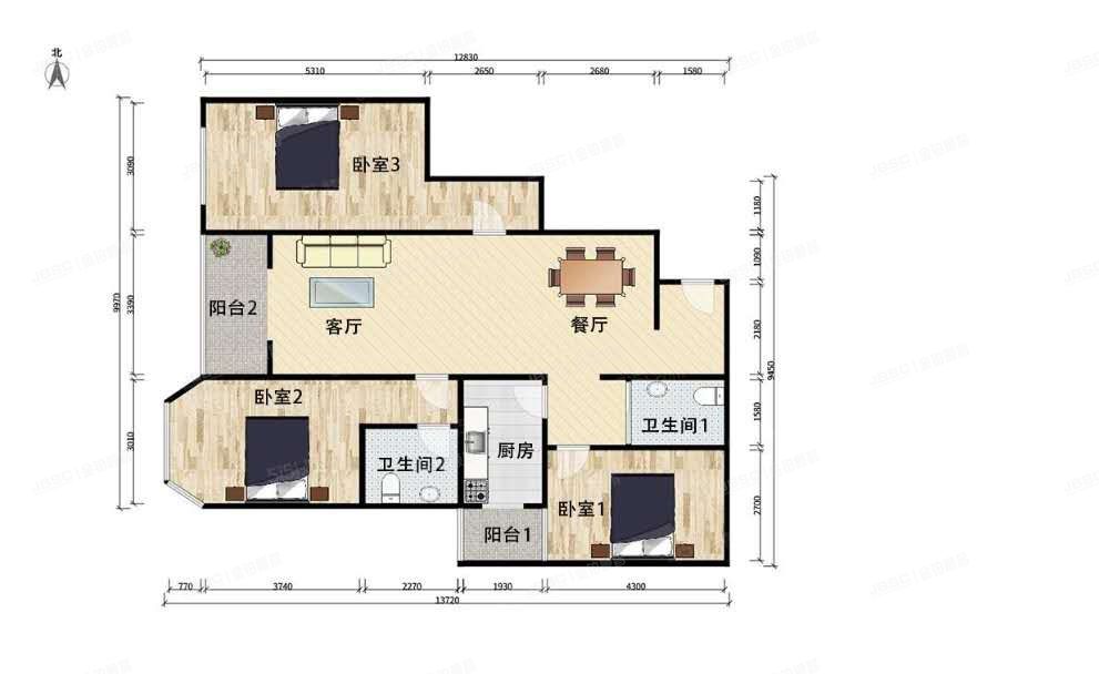 朝阳区 紫芳路5号院1号楼10层1003（紫芳园一区）