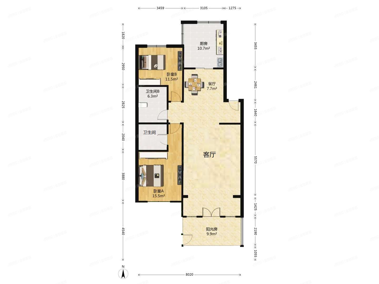 海淀区 蓝靛厂南路59号7号楼2层7122号（玲珑花园）