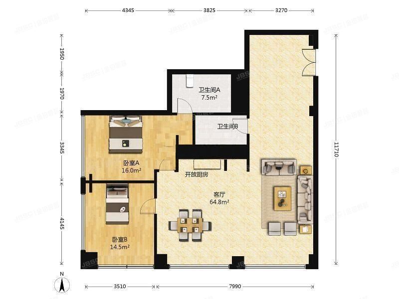 朝阳区 东三环中路39号院11号楼15层1802号（建外SOHO）公寓