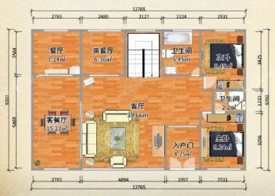 怀柔区 红螺路39号院三区37号楼-1至2层01（半山世家）别墅
