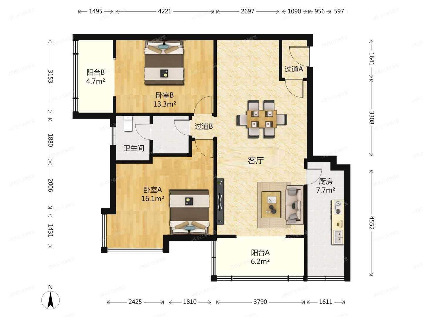 海淀区 西直门北大街47号院2号楼6层1单元162（迈豪时代居）