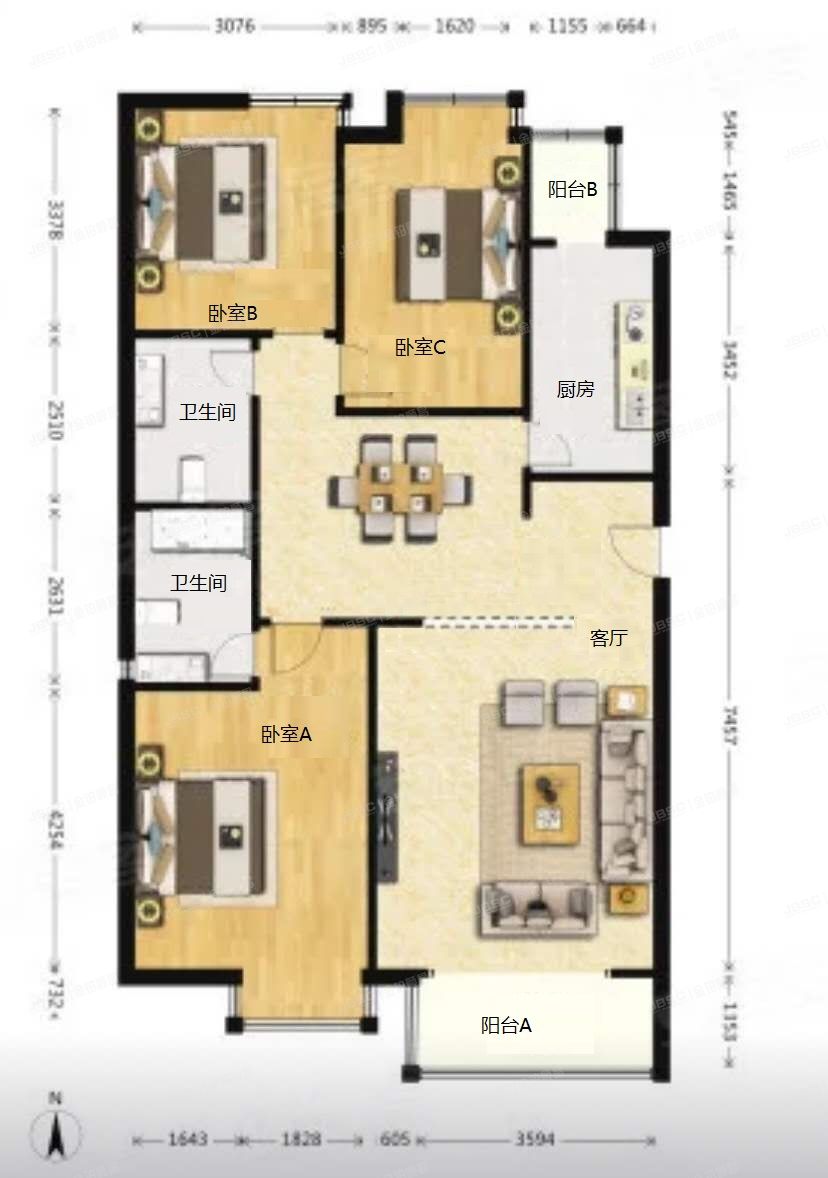 丰台区 星河苑1号院8号楼2单元0201