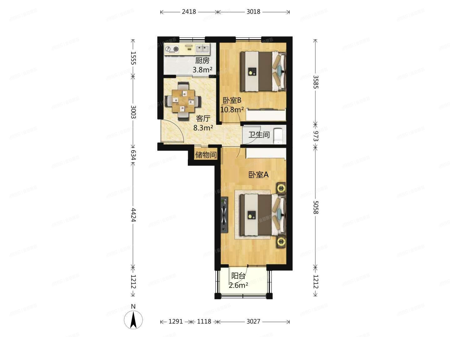 大兴区-黄村 车站北里14号楼1单元301