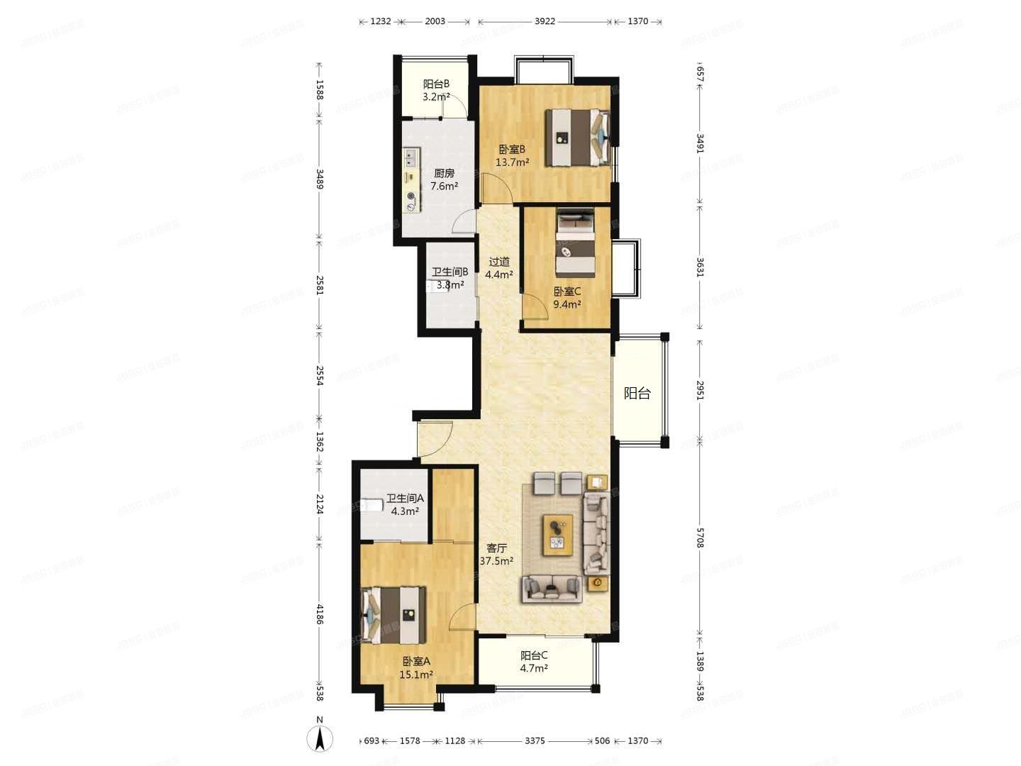 海淀区 笑祖塔院天兆家园6号楼C座1601号