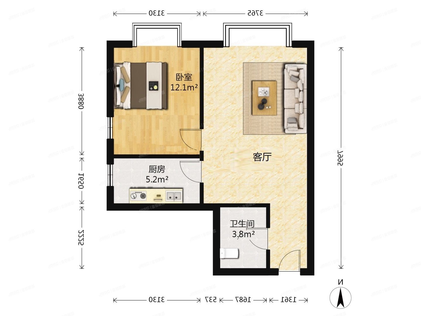 朝阳区 百子湾南二路78号院6号楼1单元1806（A派公寓）