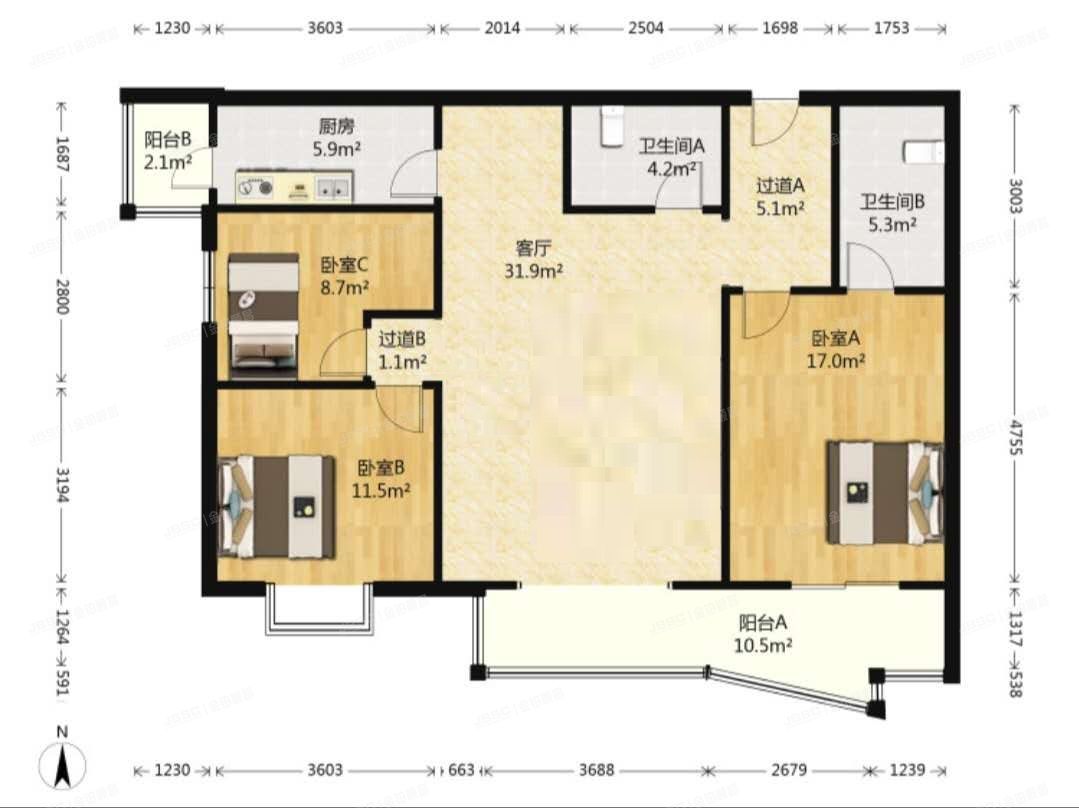 丰台区 望园东里29号楼16层1606号